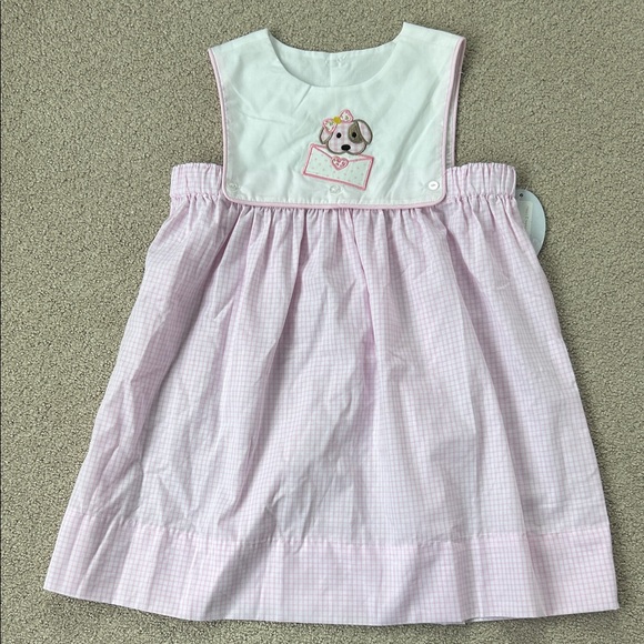 Baby Sen Other - NWT Baby Sen pink heart envelope puppy dress